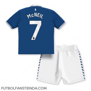 Everton Dwight McNeil #7 Primera Equipación Niños 2023-24 Manga Corta (+ Pantalones cortos)
